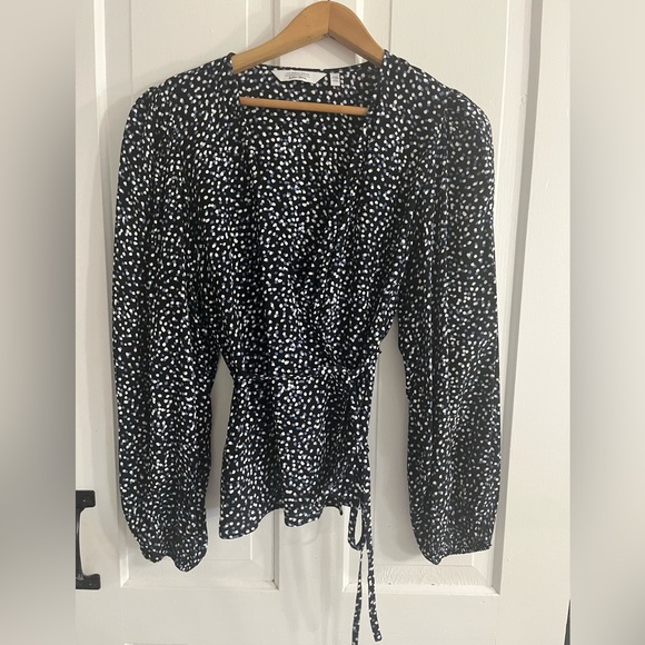 & Other Stories NWOT Puff Sleeve Wrap Blouse - Picture 4 of 8